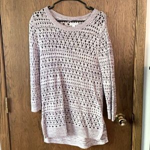 purple knit sweater!